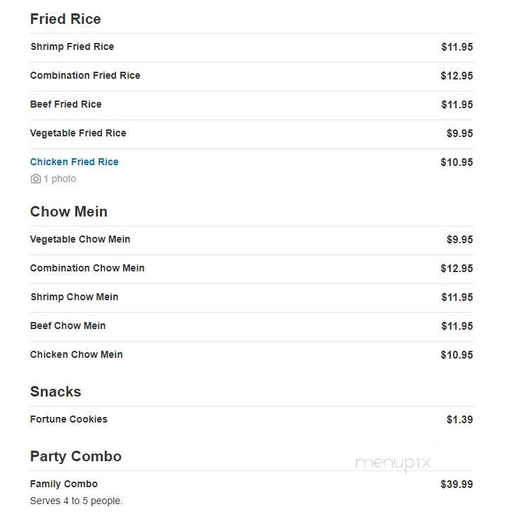 Little Panda Chinese Express - Chalmette, LA menu_pic