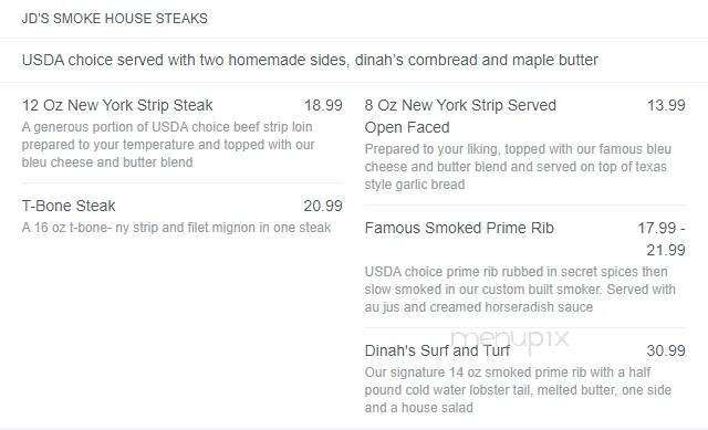 JD's Smokin Grill & Bar - Hinsdale, NY menu_pic