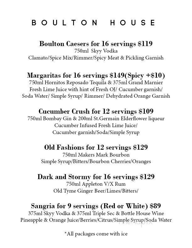 Boulton House - Carleton Place, ON menu_pic