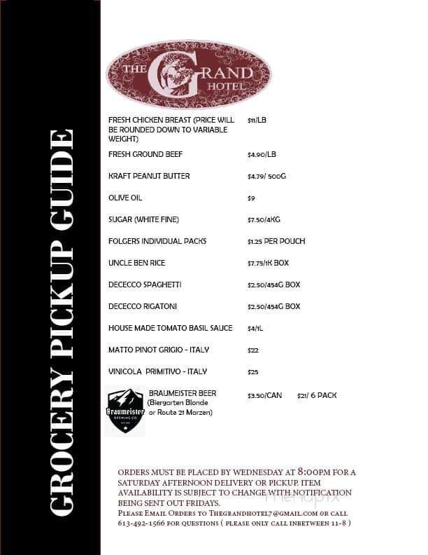 Boulton House - Carleton Place, ON menu_pic