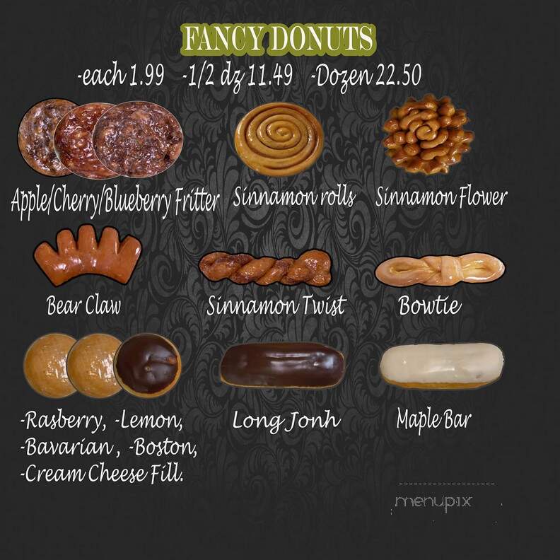 Rise N Shine Donuts - Lubbock, TX menu_pic