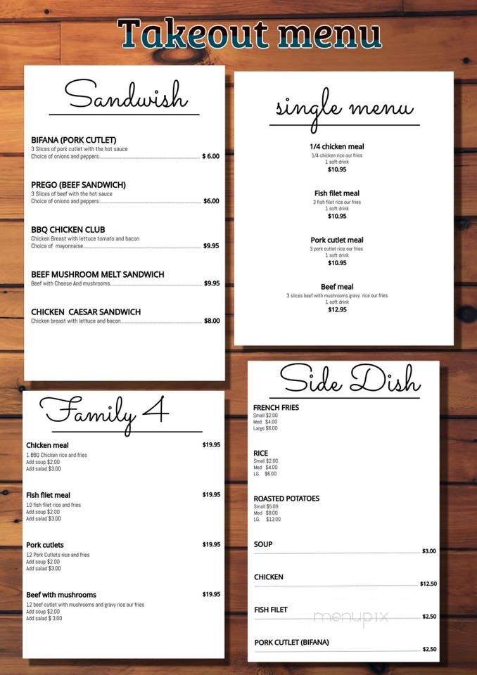 Restaurant Nova Lisboa - London, ON menu_pic