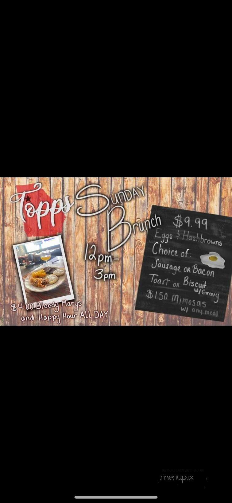 Topps Sports Bar & Grill - Douglasville, GA menu_pic