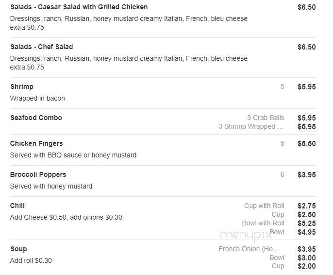 Debbie's Place - Warminster, PA menu_pic