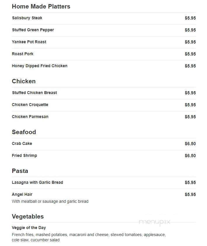 Debbie's Place - Warminster, PA menu_pic