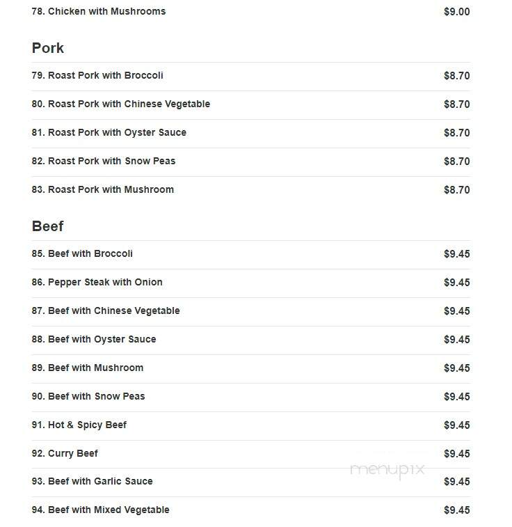 Lucky Garden - Colonial Heights, VA menu_pic