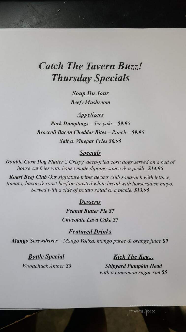 Lo's Tavern - Newport, VT menu_pic