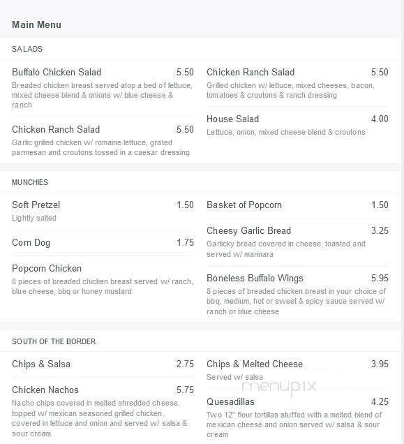 Corner Pocket - Largo, FL menu_pic