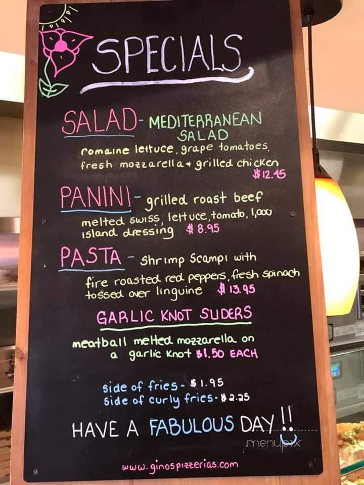 Gino's Pizza Red Oaks - Poughkeepsie, NY menu_pic