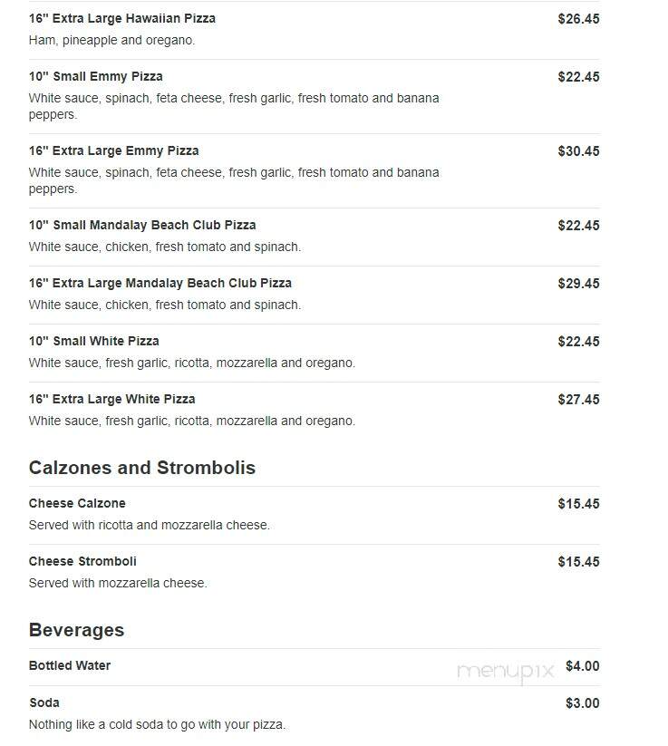 Captain's Pizza - Clearwater, FL menu_pic