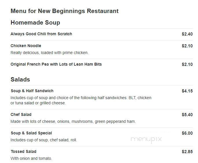 New Beginnings Restaurant - Grand Rapids, MI