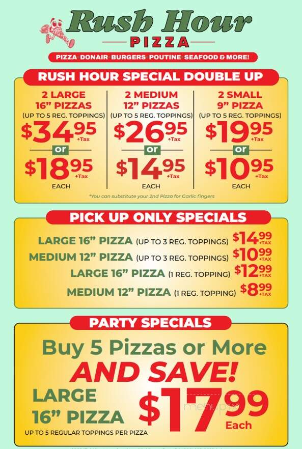 Rush Hour Pizza - Halifax, NS