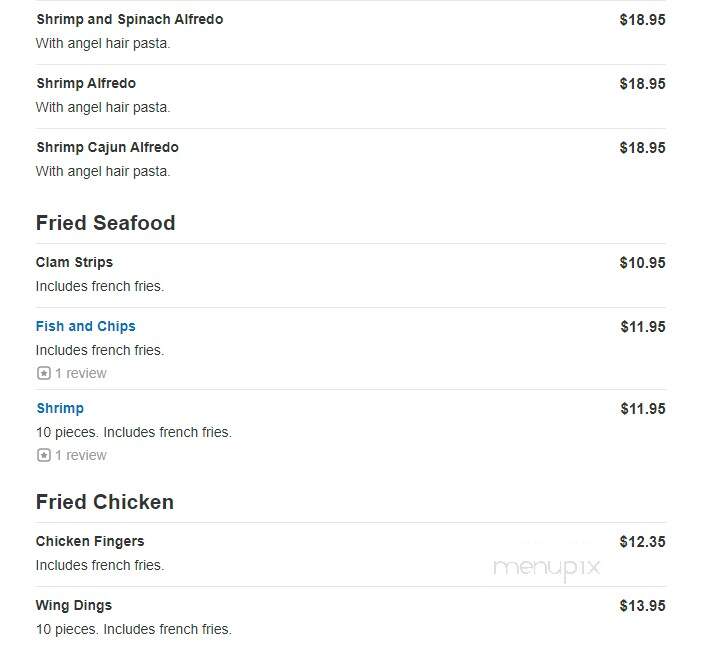 Siano's Italian Restaurant - Springfield, MA menu_pic