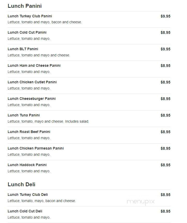Siano's Italian Restaurant - Springfield, MA menu_pic