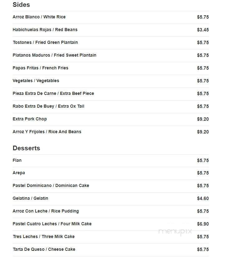 Tu Pais Restaurant - Newark, NJ menu_pic