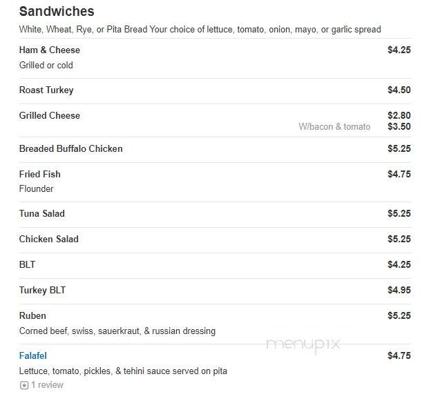 Milo's Place - Easton, PA menu_pic