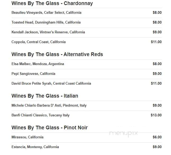 Sambuca Jazz Cafe - Addison, TX menu_pic