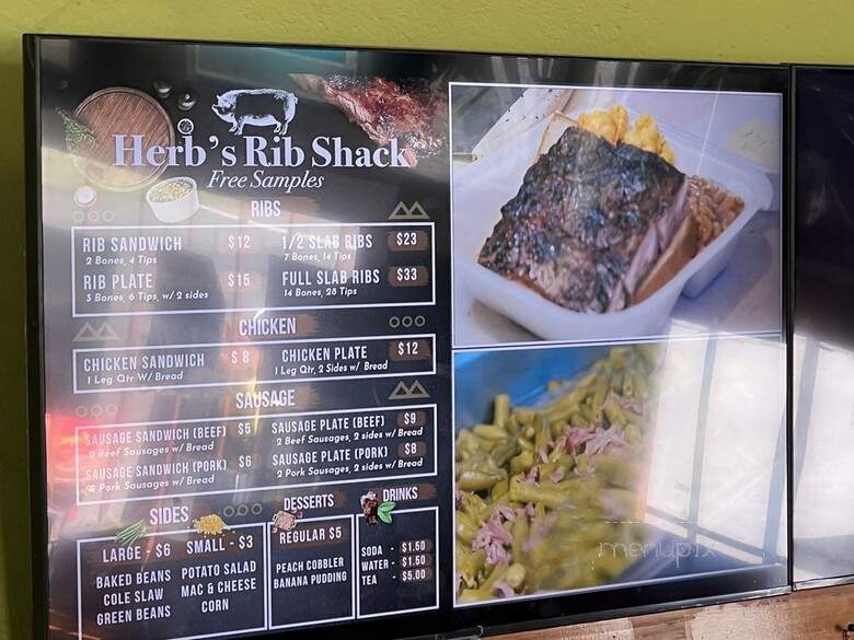 Herb's Rib Shack - Marietta, GA menu_pic