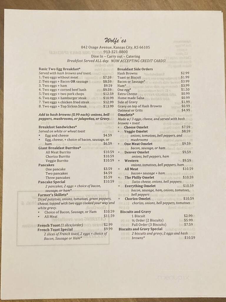 Wolfe-Es Restaurant - Kansas City, KS menu_pic
