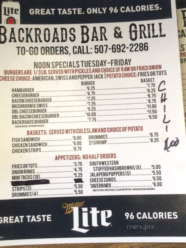 BJ's Backroads Bar & Grill - Clements, MN