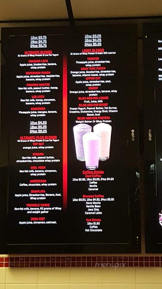 ArmBar UFC - Rosemead, CA menu_pic