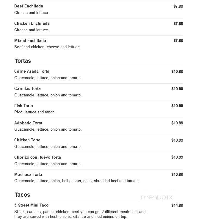 Abelardo's Mexican Fresh - Ralston, NE menu_pic