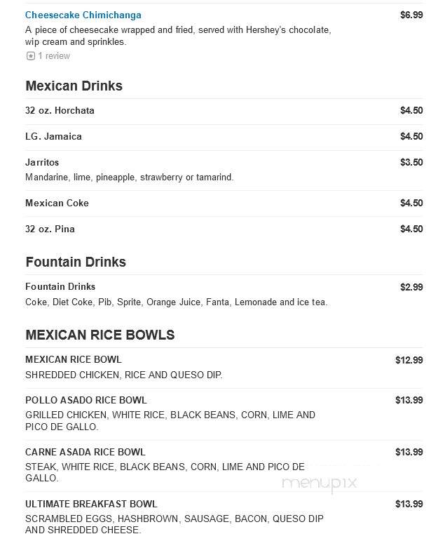 Abelardo's Mexican Fresh - Ralston, NE menu_pic