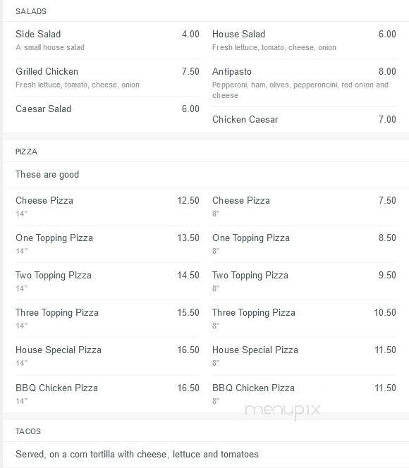 Marlin Bar Grill - Huntington Beach, CA menu_pic