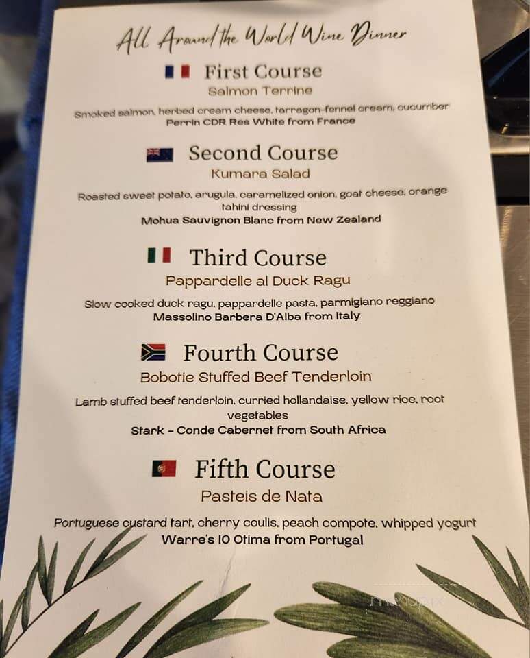 Maple Creek Golf & Country Club - Indianapolis, IN menu_pic
