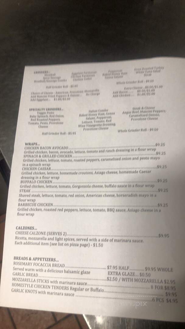 Da Vinci Pizzeria - Deep River, CT menu_pic
