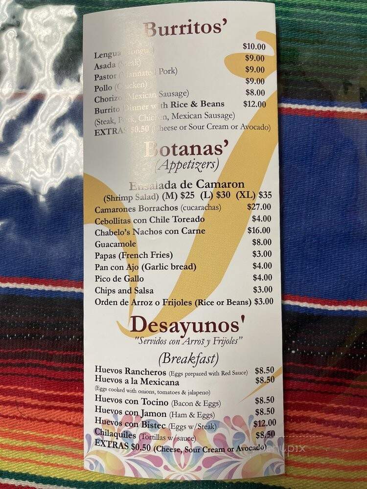 Los 3 Gallos - Melrose Park, IL menu_pic