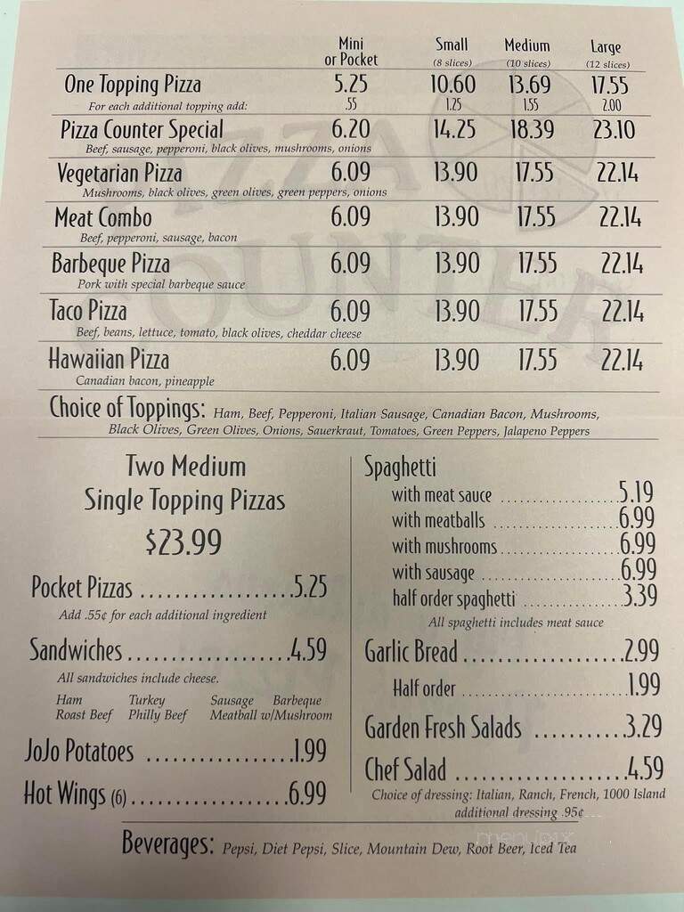 Pizza Counter - Council Bluffs, IA