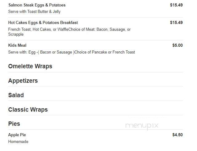 Silver Star Restaurant - Baltimore, MD menu_pic