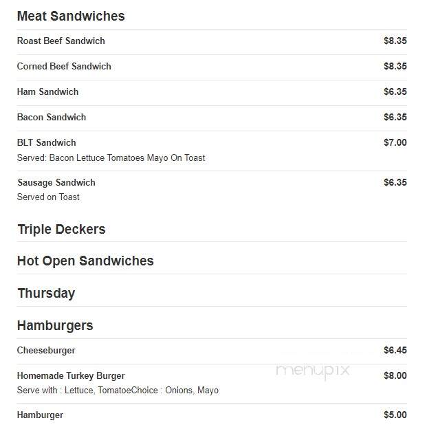 Silver Star Restaurant - Baltimore, MD menu_pic