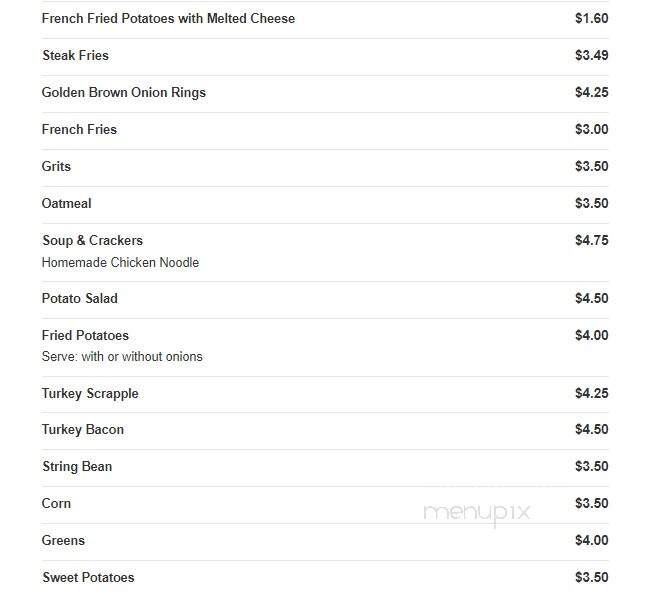 Silver Star Restaurant - Baltimore, MD menu_pic