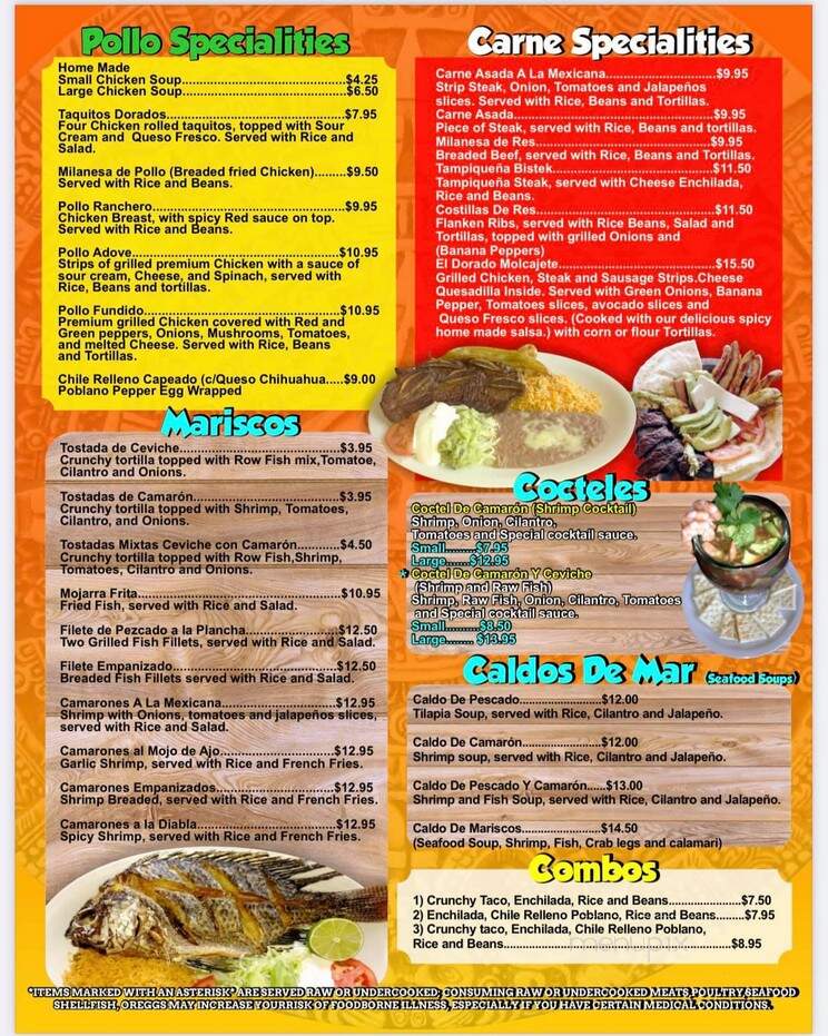 Eldorado - Duluth, GA menu_pic