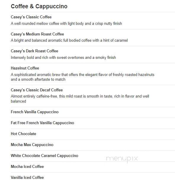 Caseys Carry Out Pizza - La Grange, MO menu_pic