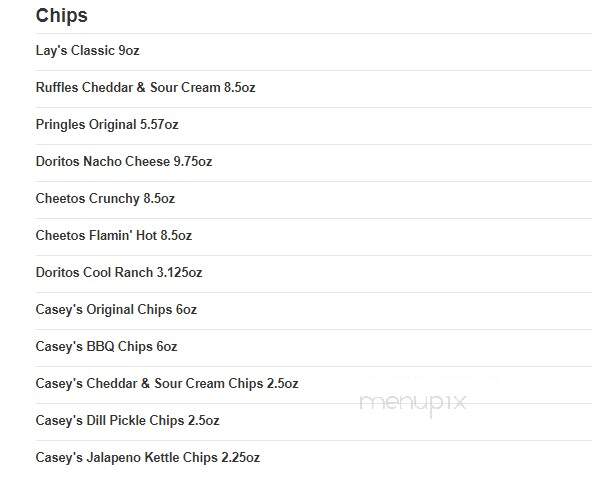 Caseys Carry Out Pizza - La Grange, MO menu_pic