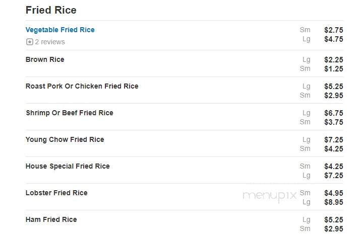 Quality Chef Chinese Restaurnt - Bronx, NY menu_pic