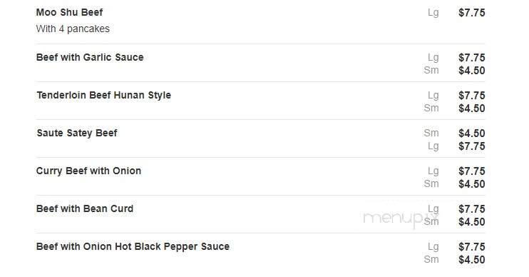 Quality Chef Chinese Restaurnt - Bronx, NY menu_pic