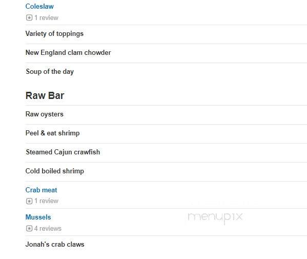 Bennett's Calabash Seafood - Myrtle Beach, SC menu_pic