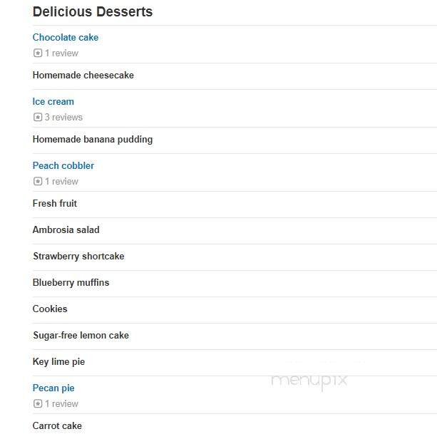 Bennett's Calabash Seafood - Myrtle Beach, SC menu_pic