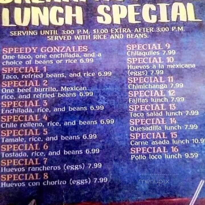 Rio Grande - Lincoln, IL menu_pic