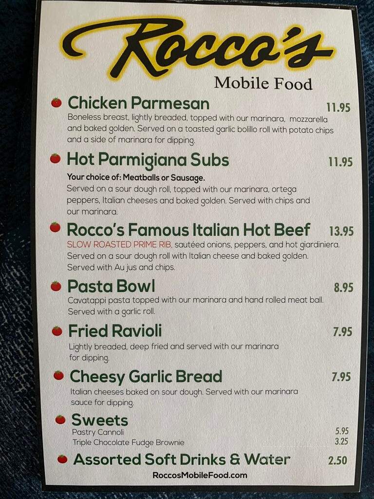 Roccos Mobile Food - Colorado Springs, CO menu_pic