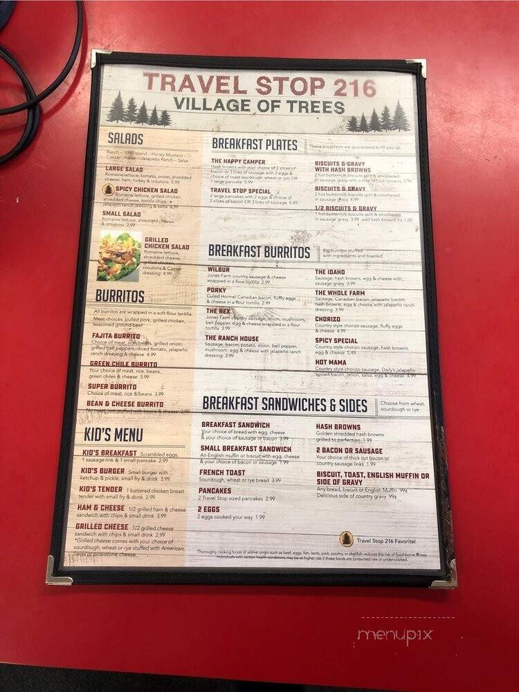 Village Grill - Declo, ID menu_pic