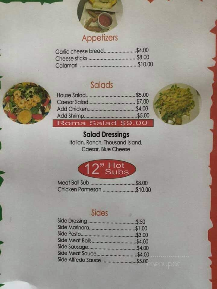 Roma Italian Restaurant - Borger, TX menu_pic