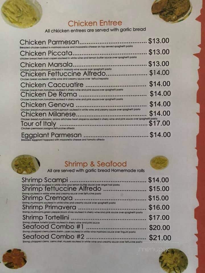 Roma Italian Restaurant - Borger, TX menu_pic