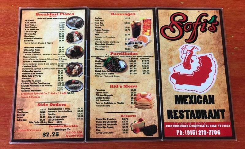 Sofi's Mexican Restaurant - El Paso, TX