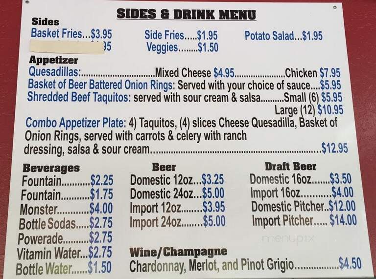 Cafe Rock At Blue Rock Springs - Vallejo, CA menu_pic