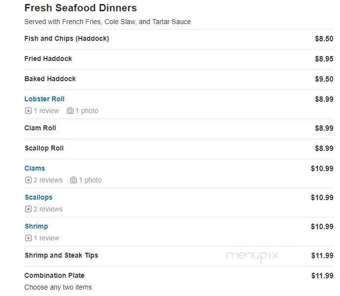G & G's Quick Bite - Dracut, MA menu_pic